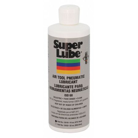 Super Lube Air Tool Lubricant, Bottle, 1 Pt. 12016