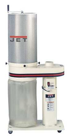 JET Dust Collector, 650 CFM Max Flow, 1 hp, 1 Phase 708642CK