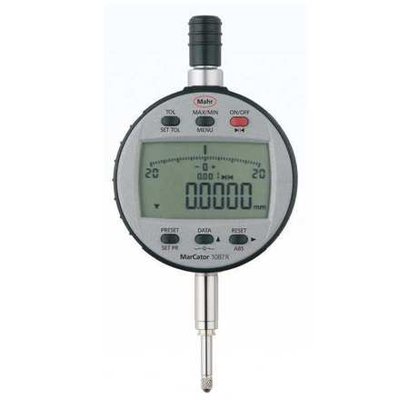 MAHR Digital Indicator, 1087 R, 0.5 in. Range 4337660