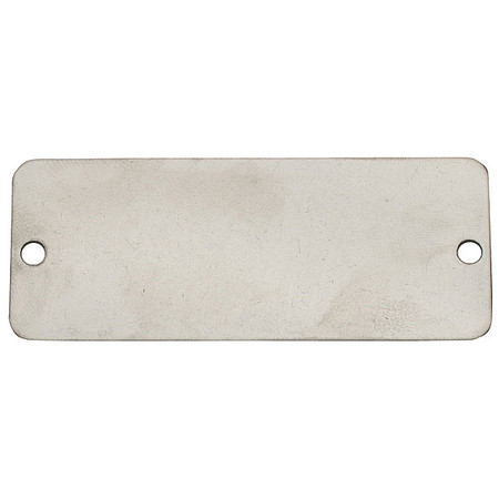 C.H. HANSON Blank Tag, 3 in. W, Silver, Aluminum, PK100 41316