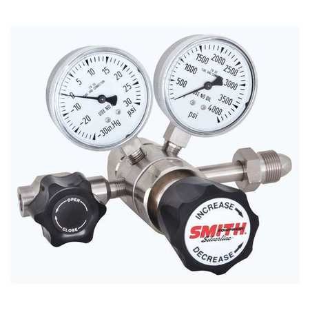 SMITH EQUIPMENT Specialty Gas Regulator, Two Stage, CGA-680, 0 to 100 psi, Use With: Corrosive 322-85250000
