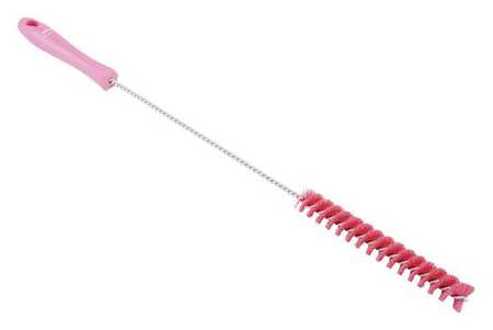 Remco 3/4" W Tube and Valve Brush, Medium, 14 in L Handle, 6 in L Brush, Pink, 20 in L Overall 53761
