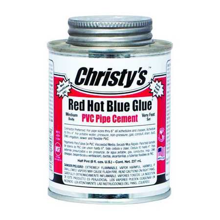 Christys PVC Cement, Blue, 8 oz. RH-RHBV-HP-36