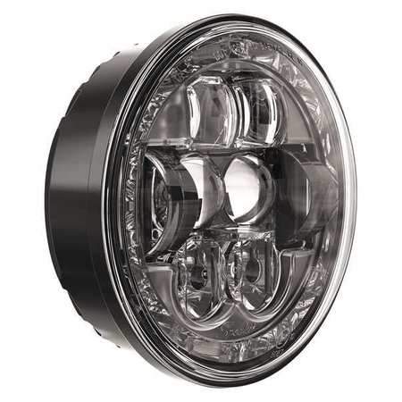 J.W. SPEAKER Headlight, Black, Die-Cast Aluminum, LED, RH 8630