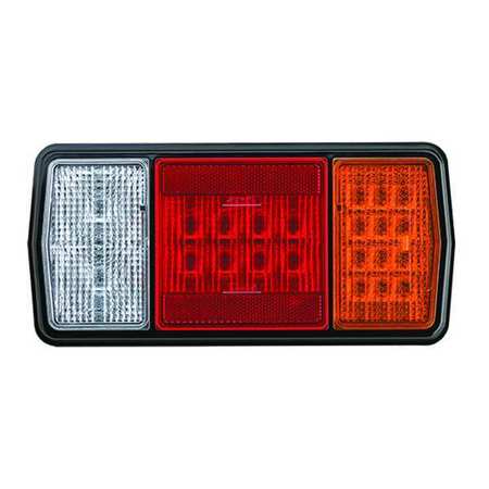 J.W. SPEAKER Stop-Turn-Tail Lamp, Blk/Clear/Red/Amber 265