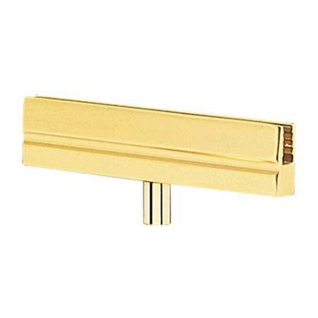 LAWRENCE METAL Sign Holder, Polished Brass, 6 in. L BRACKET-NOSC-2P