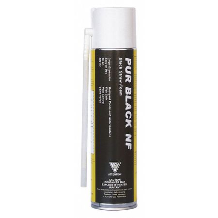 Todol Multipurpose/Construction Spray Foam Sealant, 16 oz, Aerosol Can, Black, 2 Component BF16