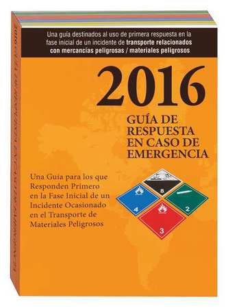 Labelmaster Safety and DOT Reference Book, 2016 Emergency Response Guide, Spanish, Paperback ERG0026