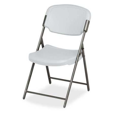 ICEBERG Folding Chair, 12 in. Back H, Platinum, PK4 64033