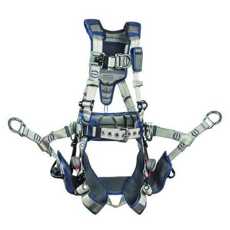 3M DBI-SALA Full Body Harness, L, Repel(TM) Polyester 1112582