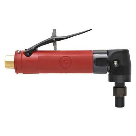 CHICAGO PNEUMATIC Right Angle Die Grinder, 1/4 in NPT Female Air Inlet, 1/4 in Collet, Heavy Duty, 12,000 RPM, 0.5 hp CP3019-12AC
