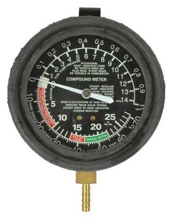 WESTWARD Pressure/Vacuum Gauge AMC083A-1