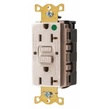 HUBBELL Ground Fault Products, Commercial Standard GFCI Receptacles, GFRST82SNAPAL GFRST83SNAPLA