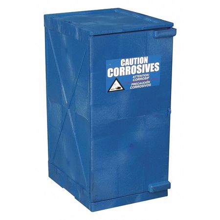 EAGLE MFG Corrosive Safety Cabinet, 18in.W, Blue M12CRA