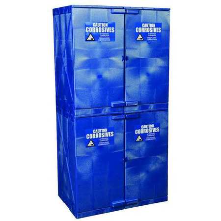 EAGLE MFG Corrosive Safety Cabinet, 4 Doors, Blue M48CRA