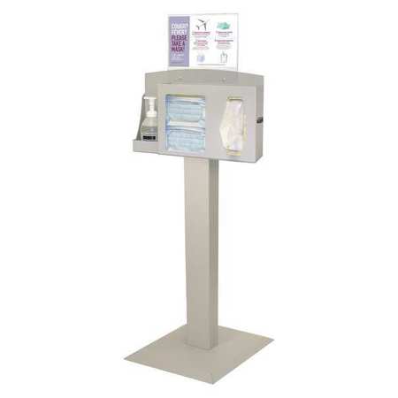 BOWMAN DISPENSERS Respiratory Hygiene Station, 56-1/16 in.H BD102-0012