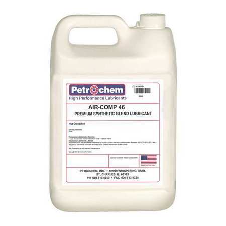 Petrochem Compressor Oil, 1 gal., Jug, Synthetic Oil AIR-COMP 46-001