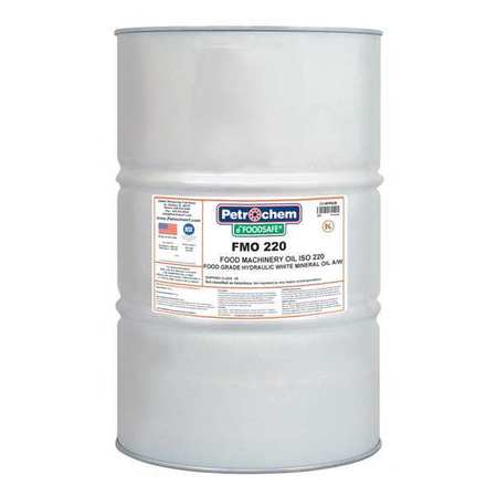 PETROCHEM 55 gal Drum, Hydraulic Oil, 220 ISO Viscosity, 50 SAE FMO 220-055