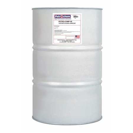 PETROCHEM Compressor Oil, 55 gal., Drum, Mineral Oil PETRO-COMP 68-055