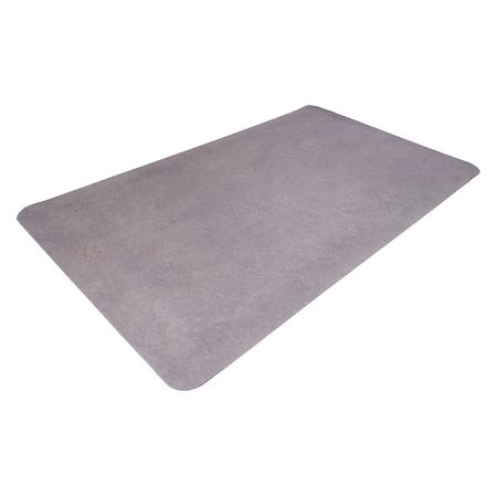 CROWN MATTING TECHNOLOGIES Light Gray Static Dissipative Mat 5/8 in Thick WX1223LG