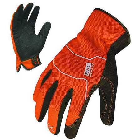 Ironclad Performance Wear Hi-Vis Mechanics Gloves, XL, Orange, Spandex EXO-HSO-05-XL