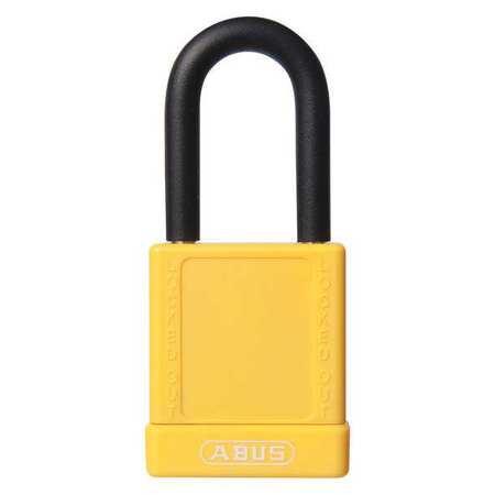 ABUS Lockout Padlock, KD, Yellow, 1-3/4"H, PK6 19604