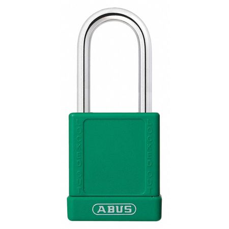 ABUS Lockout Padlock, KA, Green, 1-3/4"H, PK6 19651