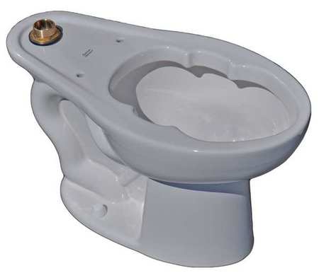 AMERICAN STANDARD Toilet Bowl, 1.1 to 1.6 gpf, Flushometer, Floor Mount, Elongated, White 3248001.020