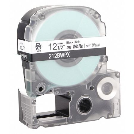 EPSON Label Cartridge, Black on White, Labels/Roll: Continuous 212BWPX