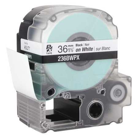 EPSON Label Cartridge, Black on White, Labels/Roll: Continuous 236BWPX