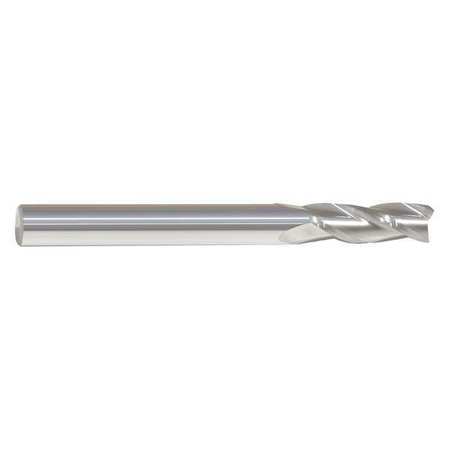 ZORO SELECT End Mill, 3/16 in.3 Flutes, Bright 205-001110