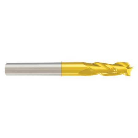 ZORO SELECT End Mill, 5/16 in.3 Flutes, TiN 205-001161