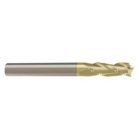 ZORO SELECT End Mill, 3/8 in.3 Flutes, ZrN 205-001187