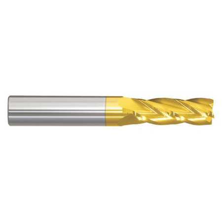 ZORO SELECT End Mill, 3/4 in.4 Flutes, TiN 206-001241