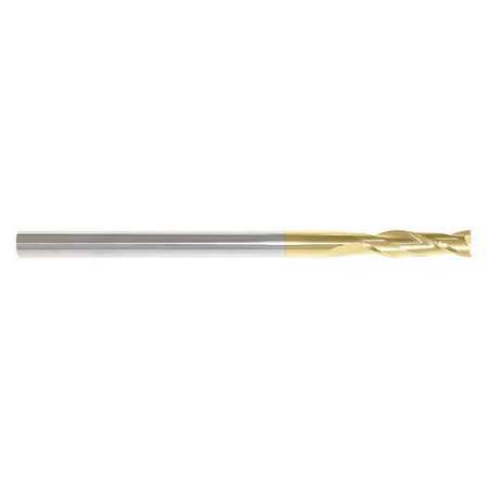 ZORO SELECT End Mill, 1/4 in.2 Flutes, TiN 216-001027