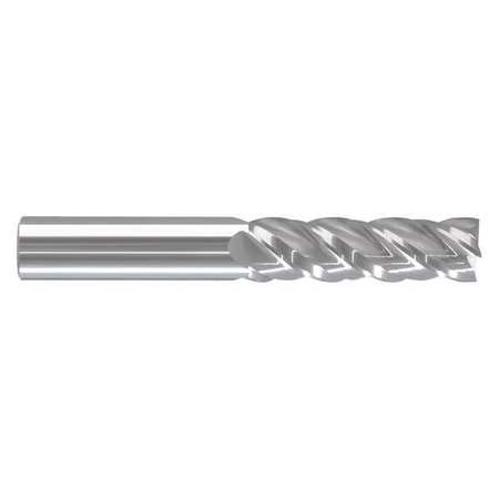 ZORO SELECT End Mill, 1 in.4 Flutes, Bright 284-000336