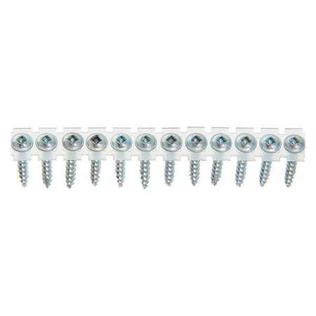 DURASPIN Drywall Screw, #8 x 1-1/4 in, Steel, Round Head Square Drive, 4000 PK 08X125CBACTS