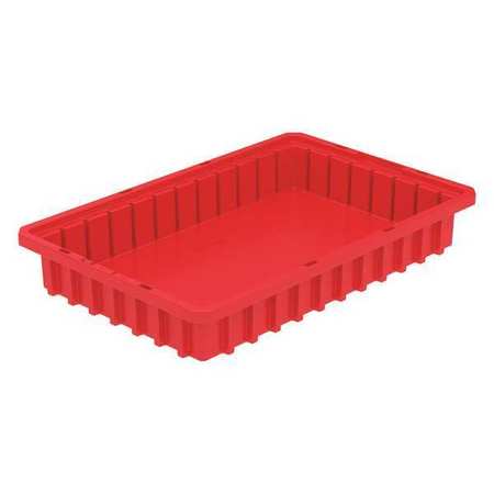 AKRO-MILS Divider Box, Red, Industrial Grade Polymer, 16 1/2 in L, 10 7/8 in W, 2 1/2 in H 33162RED