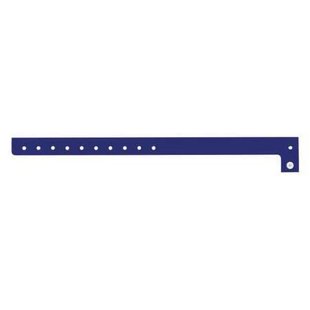 IDENTIPLUS ID Wristband, L-Shaped, Blue, 5/8in W, PK500 P1-15