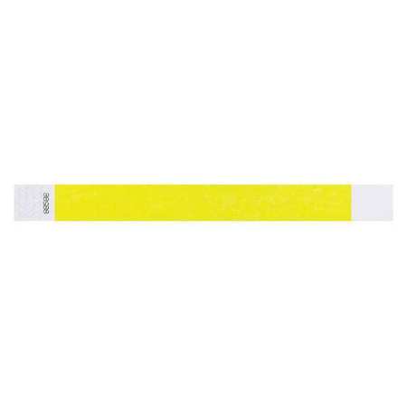 IDENTIPLUS ID Wristband, Adhesive, Yellow, 1in W, PK500 T2-02