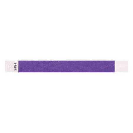 IDENTIPLUS ID Wristband, Adhesive, Purple, 1in W, PK500 T2-08