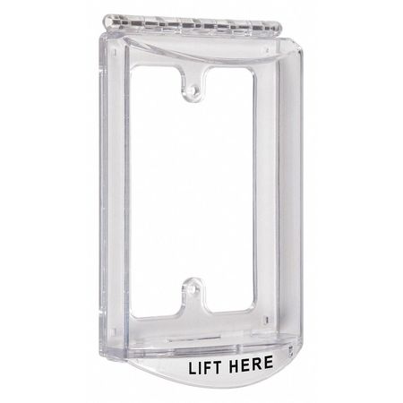 Safety Technology International Clear Poly Surface Mount Protective Cover, 4-15/32 in. H STI-6519