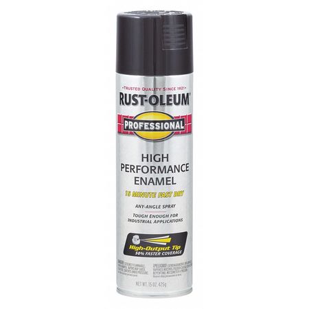 Rust-Oleum Rust Preventative Spray Paint, Black, Gloss, 15 Oz 7579838