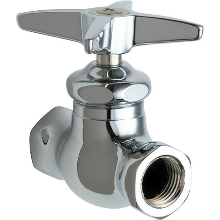 CHICAGO FAUCET Multi-Turn Stop, Straight, 1/2 Inx1/2 In 45-ABCP