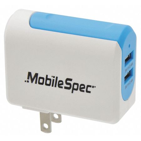 Mobilespec Portable Power Charger, 5VAC, White MBS01203