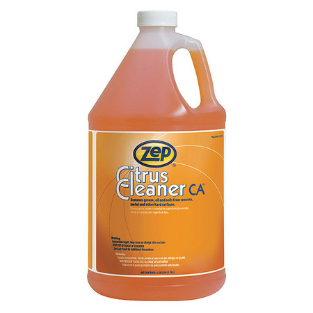 Zep Cleaner and Degreaser, 1 gal. Drum, Liquid, Orange, 4 PK 345524