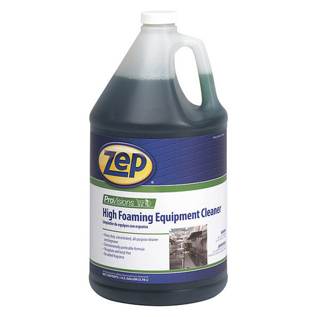 ZEP High Foaming Equipment Cleaner And Degreaser, 1 Gal Bottle, Liquid, Green, 4 PK 269324