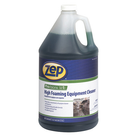 Zep High Foaming Equipment Cleaner And Degreaser, 1 Gal Bottle, Liquid, Green, 4 PK 269324