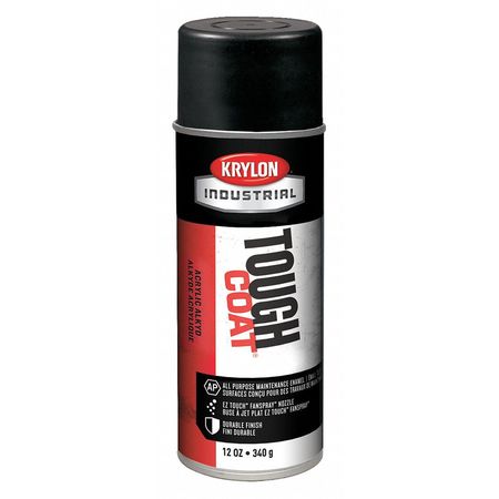 Krylon Rust Preventative Spray Paint, Black, Semi-Flat, 12 oz. A03725007