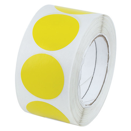 ZORO SELECT Marking Tape, Solid, Yellow, 2" W 6N791